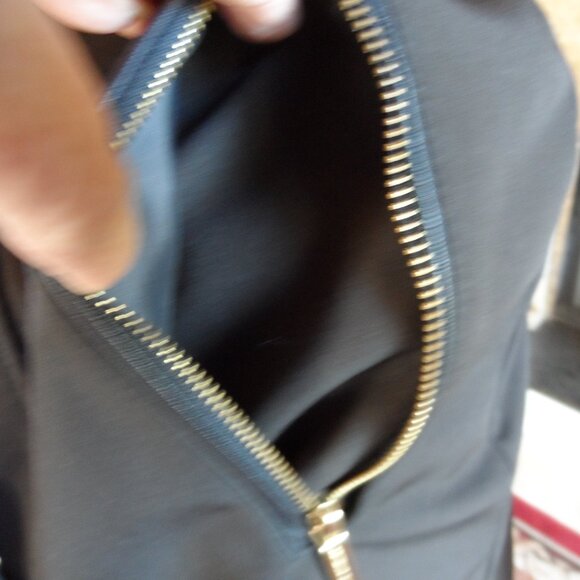 Michael Kors Black Belted Quilted Pea Coat Size PXS - Picture 7 of 16